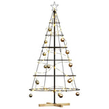 Vidaxl metalen kerstboom met standaard kuopio 150 cm staal zwart - afbeelding 3