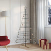 Vidaxl kerst cone boom met standaard zwart 180,5 cm staal