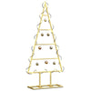 Vidaxl metalen kerstboom met standaard goud 60 cm poedergecoat staal
