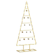 Vidaxl metalen kerstboom goud 90 cm poedergecoat staal - afbeelding 3