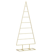 Vidaxl metalen kerstboom goud 125 cm poedergecoat staal - afbeelding 2