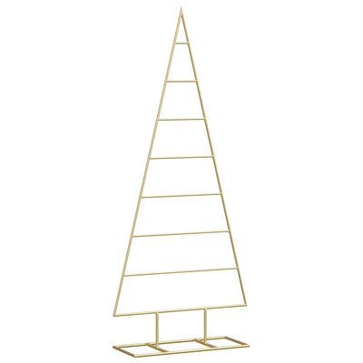 Vidaxl metalen kerstboom goud 125 cm poedergecoat staal