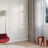 Vidaxl metalen kerstboom goud 181 cm poedergecoat staal - afbeelding 1