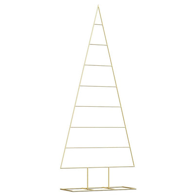 Vidaxl metalen kerstboom goud 181 cm poedergecoat staal