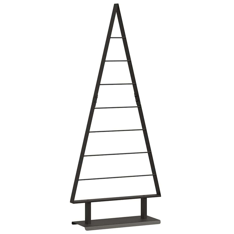 Vidaxl metalen kerstboom zwart 125,5 cm staal