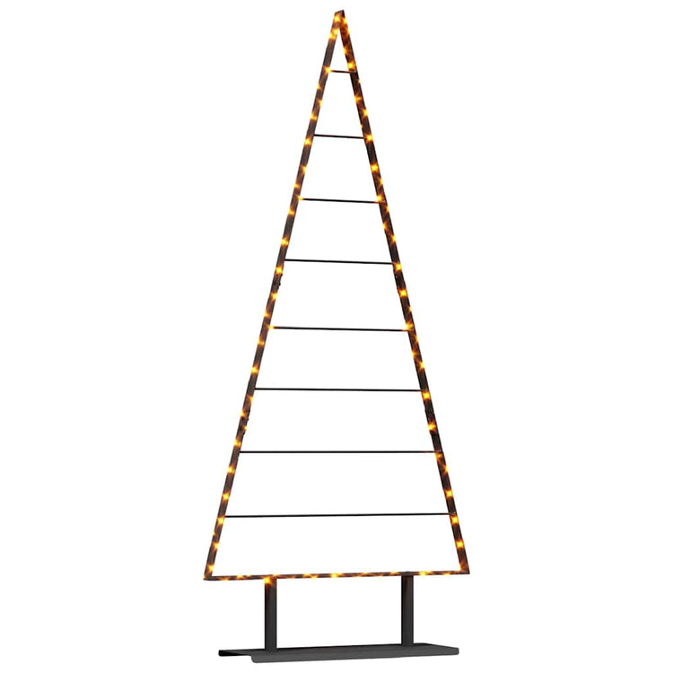 Vidaxl metalen kerstboom met standaard zwart 180 cm staal