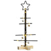 Vidaxl metalen kerstboom zwart 59,5 cm poedergecoat staal
