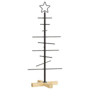 Vidaxl metalen kerstboom zwart 89 cm poedergecoat staal - afbeelding 2