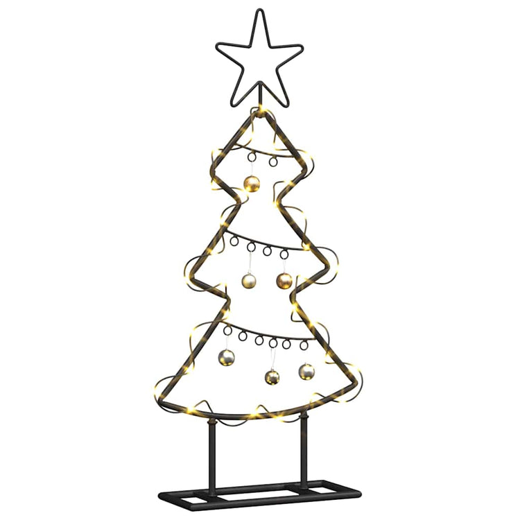 Vidaxl metalen kerstboom zwart 60 cm staal