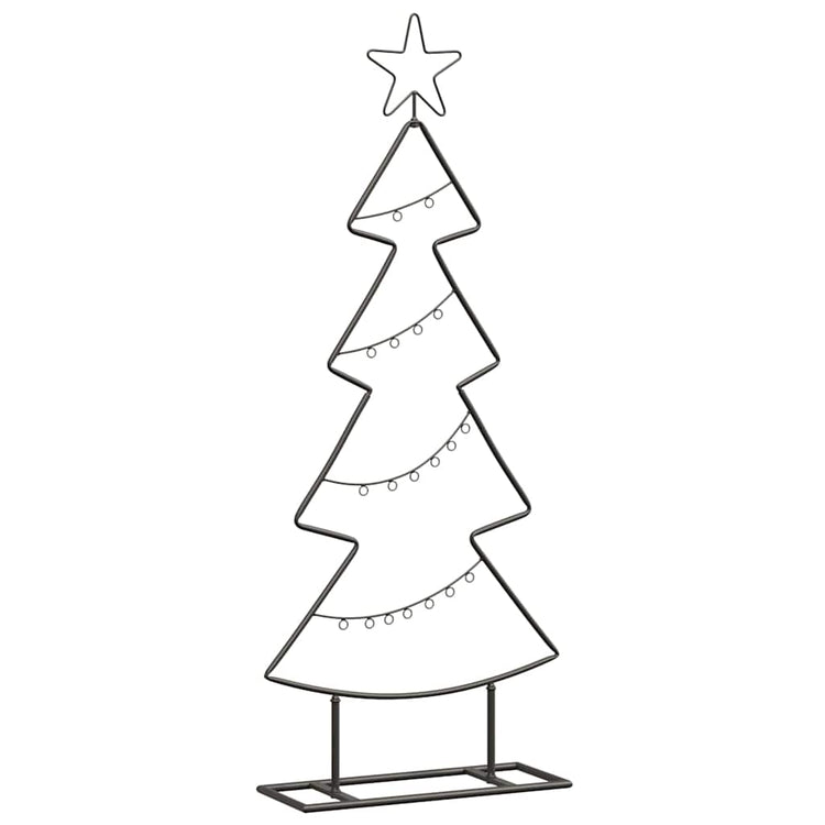 Vidaxl metalen kerstboom zwart 90,5 cm staal