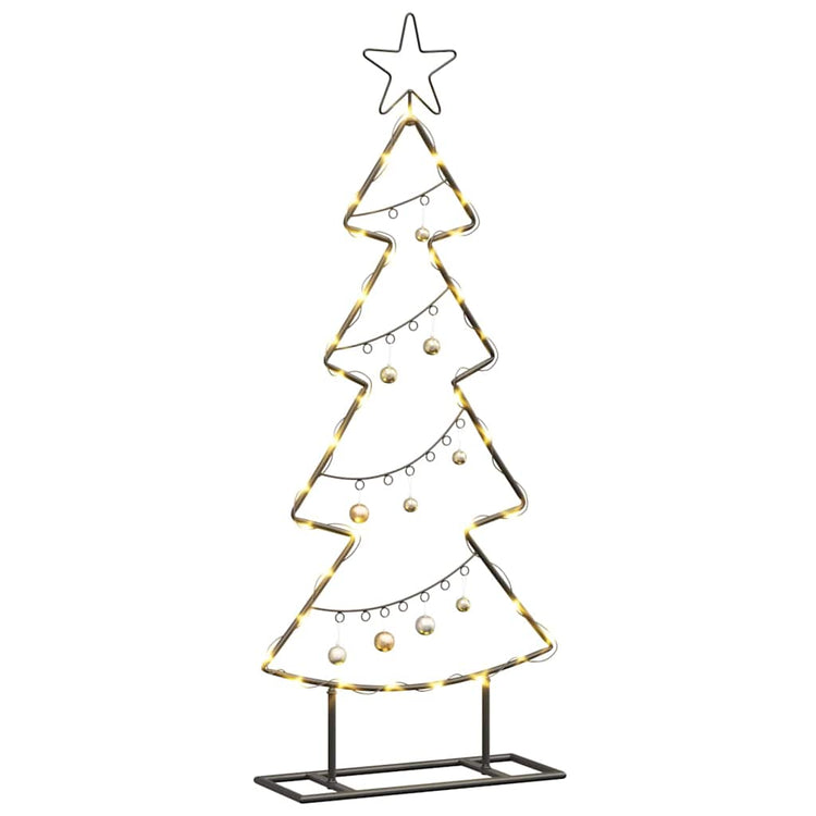 Vidaxl metalen kerstboom zwart 90,5 cm staal