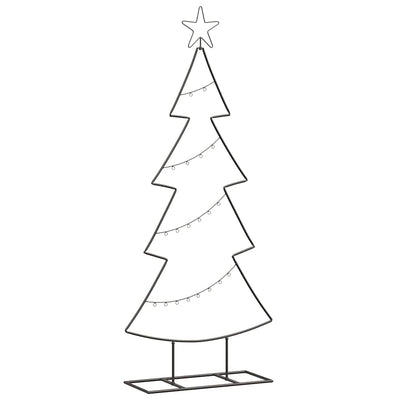 Vidaxl metalen kerstboom zwart 125 cm staal