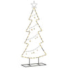 Vidaxl metalen kerstboom met standaard zwart 125 cm staal
