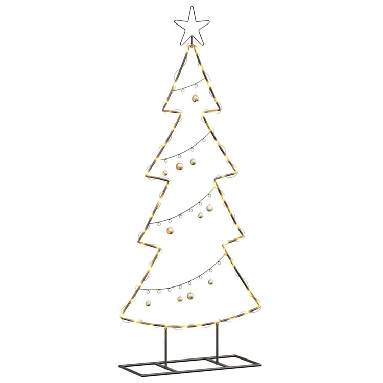 Vidaxl metalen kerstboom zwart 125 cm staal