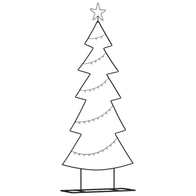 Vidaxl metalen kerstboom zwart 150 cm staal