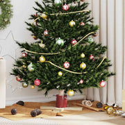 Vidaxl kerstboomstandaard rood 50 x 50 x 16 cm massief grenenhout - afbeelding 1
