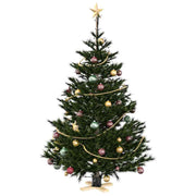 Vidaxl kerstboomstandaard zwart 50 x 50 x 16 cm massief grenenhout - afbeelding 3