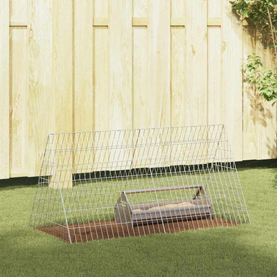 Vidaxl kippenhok zilver 110 x 55 x 55 cm gegalvaniseerd staal