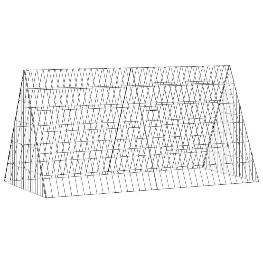 Vidaxl kippenhok zilver 110 x 55 x 55 cm gegalvaniseerd staal