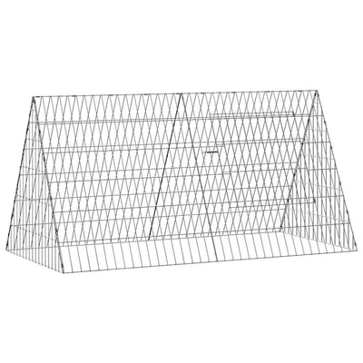 Vidaxl kippenhok zilver 110 x 55 x 55 cm gegalvaniseerd staal