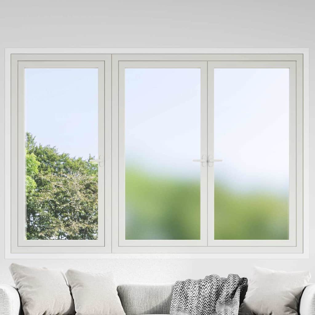 Vidaxl statisch raamfolie frosted grijs 45 x 2000 cm pvc