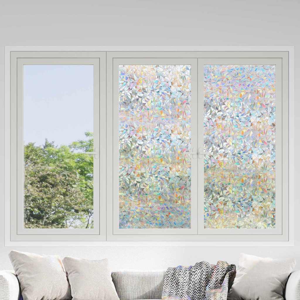 Vidaxl statistisch raamfoli doorzichtig 60 x 1000 cm pvc