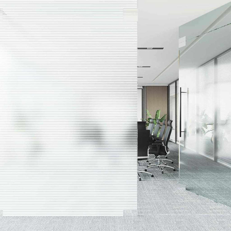 Vidaxl zelfklevende raamfolie gesatineerde strepen 90 x 1000 cm pvc