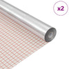Vidaxl zelfklevende spiegelfilm 60 x 100 cm 2 pcs zilver pet