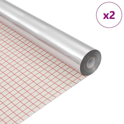 Vidaxl zelfklevende spiegelfilm 60 x 100 cm 2 st zilver pet