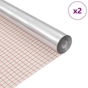 Vidaxl zelfklevende spiegel film 90 x 100 cm 2 pcs zilver pet - afbeelding 2