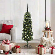 Vidaxl kunstkerstboom groen 120 cm pvc en staal en kunststof - afbeelding 1