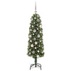 Vidaxl kunstkerstboom groen 120 cm pvc en staal en kunststof