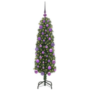 Vidaxl kunstkerstboom groen 120 cm pvc en staal en kunststof - afbeelding 3