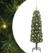 Vidaxl kunstkerstboom groen 150 cm pvc en staal en kunststof - afbeelding 2