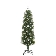 Vidaxl kunstkerstboom groen 150 cm pvc en staal en kunststof - afbeelding 3
