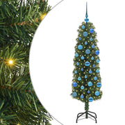 Vidaxl kunstkerstboom groen 150 cm pvc en staal en kunststof - afbeelding 2