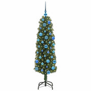 Vidaxl kunstkerstboom groen 150 cm pvc en staal en kunststof - afbeelding 3