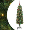 Vidaxl kunstkerstboom groen 150 cm pvc en staal en kunststof