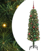 Vidaxl kunstkerstboom groen 150 cm pvc en staal en kunststof - afbeelding 2