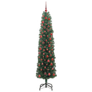 Vidaxl kunstkerstboom groen 180 cm pvc en staal en kunststof - afbeelding 3