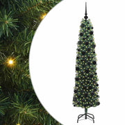 Vidaxl kunstkerstboom groen 180 cm pvc en staal en kunststof - afbeelding 2