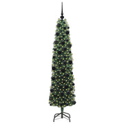 Vidaxl kunstkerstboom groen 180 cm pvc en staal en kunststof - afbeelding 3