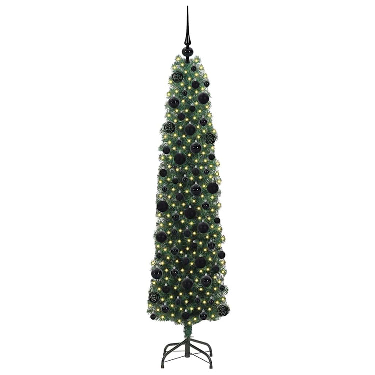 Vidaxl kunstkerstboom groen 180 cm pvc en staal en kunststof