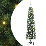 Vidaxl kunstkerstboom groen 180 cm pvc en staal en kunststof - afbeelding 2