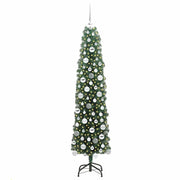 Vidaxl kunstkerstboom groen 180 cm pvc en staal en kunststof - afbeelding 3