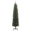 Vidaxl kunstkerstboom groen 210 cm pvc en staal en kunststof