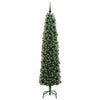 Vidaxl kunstkerstboom groen 210 cm pvc en staal en kunststof