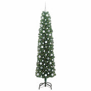 Vidaxl kunstkerstboom groen 210 cm pvc en staal en kunststof - afbeelding 3