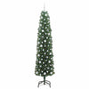 Vidaxl kunstkerstboom groen 210 cm pvc en staal en kunststof