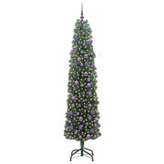 Vidaxl kunstkerstboom groen 210 cm pvc en staal en kunststof - afbeelding 3